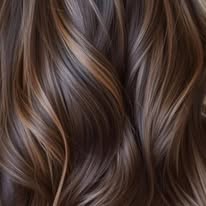 Glossy brunette color